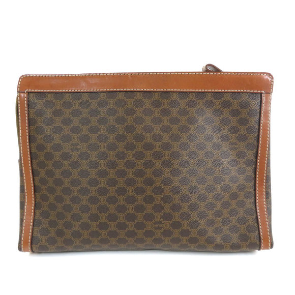Celine Macadam Leather Bag Shoulder - Picture 1 of 9